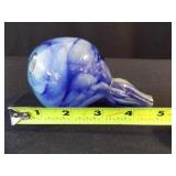 Blue Handblown Darning Ball