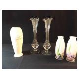 Lenox Vase, Handblown Vases (2), Clear (2)
