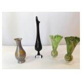 Vases - Fenton, Metal, Hand Blown (2)