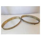 Mirrored Dresser Trays (2)