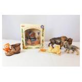 Figurines - Dogs, Cat, Buffalo, Bear