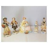 Figurines, including Music Box (5)
