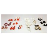 Red, White, Black Clip Earrings (19)