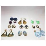 Blue, Green Clip Earrings (11)