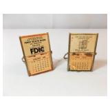 Advertising Calendar Mirror 1968, 1985