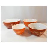 Pyrex Harvest Wheat 4 Piece Bowl Set