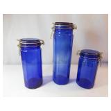 Cobalt Blue Canister Set (3)