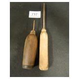 Wooden Handled Picks; (2)