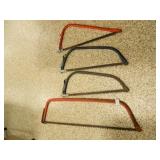 Bow Saws-(4); Used Condition; 23" to 38" length