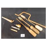 Soldering Irons-Vintage; Wooden Handled Tools