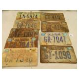 Car Tags; (9); "Oklahoma is OK" & "Oklahoma"