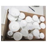 Vintage Milk Glass w/Grape Design