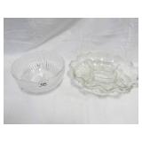 Glass Bowl & Serving Platter
