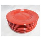 (8) 11" Red Plates