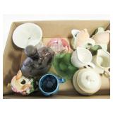 Small Cream Pitchers, Mug, Saucers