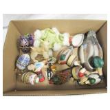 Small Decorative Eggs, Ducks, Misc. Toys