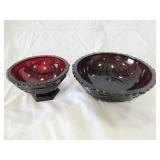 Ruby Red Avon Bowls & Plates