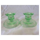 Green Pyrex Bowl, Candle Holders, Drinking Glasses