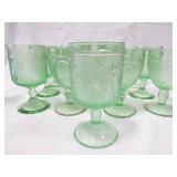 Green Tiara Glass Glasses (19)
