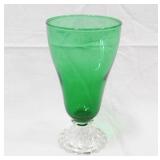Green Glass Tea Goblet (12)