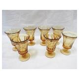 Amber Glass Stemware