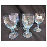 Blue Stemware Glass