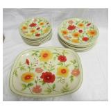 Flower Pattern Plate Set