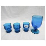 4 Blue Cups