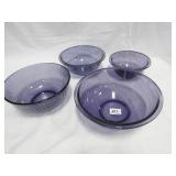 Pyrex Bowls - Purple