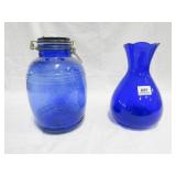 4 Quart Jar w/Lid & Vase