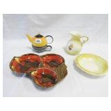 Serving Platter, Tea Set, Pitcher & Bowl