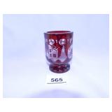 Egerman Ruby Red Toothpick Holder