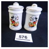 Mickey Mouse S & P Shakers
