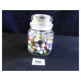 Olde South Jar w/Marbles