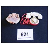 Telephone Pin Baby Doll Pin
