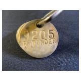 Metal Tags/Tokens "R. Tinder" (11)