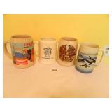 Mugs; (4); Budweiser-Oklahoma
