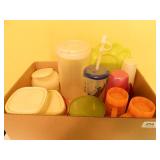 Plastic Storage Containers; Cups