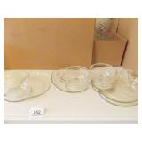 Snack Trays, Glass - (4)