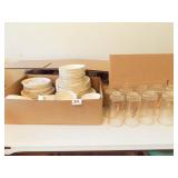 Golden Wheat Dinner Set, Glasses (60+)