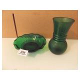 Deep Green Bowl, Vase