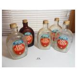Log Cabin Glass Syrup Bottles, Centennial (5)