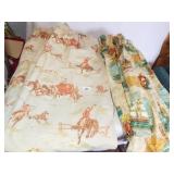 Vintage 2 Panel Curtains - 2 Fabric Types