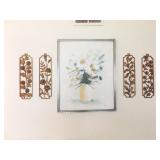 Floral Wall Art - 5 Pieces