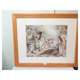 Print in Frame, Seaside Village