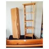 Wood Heart Design Shelves, Quilt Holder (3)