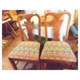 Dining Room Chairs, Wood (2)