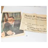 1964, 1973 Newspapers - Vietnam, Johnson