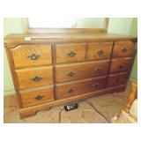Dresser with Mirror, 8 Drawer 31" x 56" x 18"