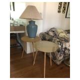 Lamp, Round Top Tables (2)